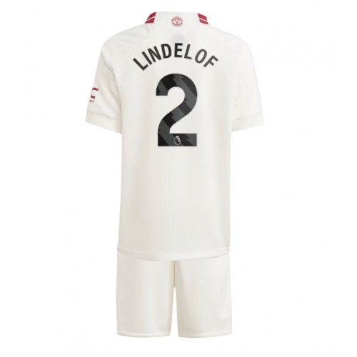 Maillot de foot Manchester United Victor Lindelof #2 Troisième enfant 2023-24 Manches Courte (+ pantalon court)